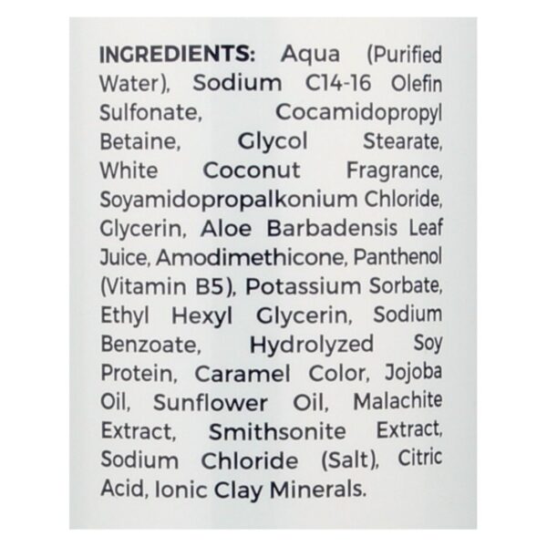 Zion Health Adama Minerals Shampoo - White Coconut - 16 Fl Oz - Image 2