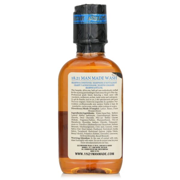 18.21 MAN MADE - Man Made Wash Shampoo, Conditioner & Body Wash - # Absolute Mahogany  571228 100ml/3.4oz - Image 3