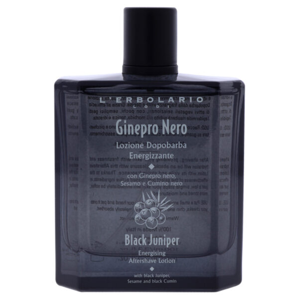 Black Juniper Energising Aftershave Lotion by LErbolario for Unisex - 3.3 oz After Shave Lotion - Image 2